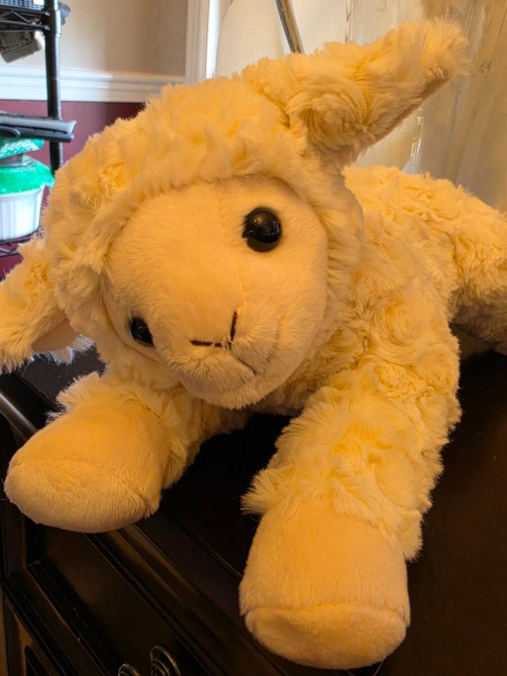 Sweet Cream Lamb Plush Stuffed Animal Ebba 12” Soft Cuddly Fluffy Musical